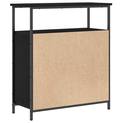 vidaXL Sideboard Black Oak 70 x 30 x 80 cm Engineered Wood