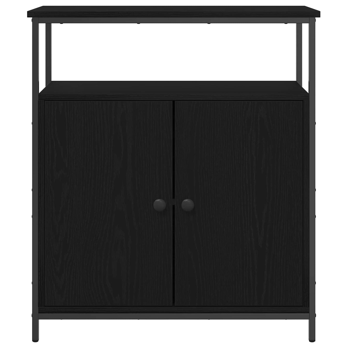 vidaXL Sideboard Black Oak 70 x 30 x 80 cm Engineered Wood