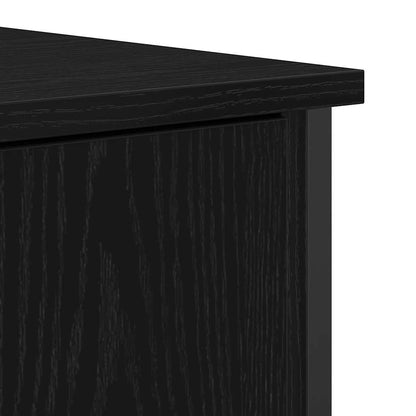 vidaXL Sideboard Black Oak 70 x 30 x 80 cm Engineered Wood