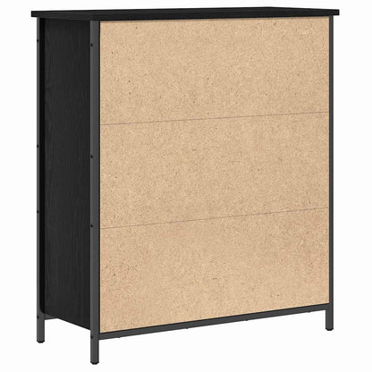 vidaXL Sideboard Black Oak 70 x 30 x 80 cm Engineered Wood