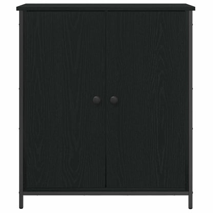 vidaXL Sideboard Black Oak 70 x 30 x 80 cm Engineered Wood