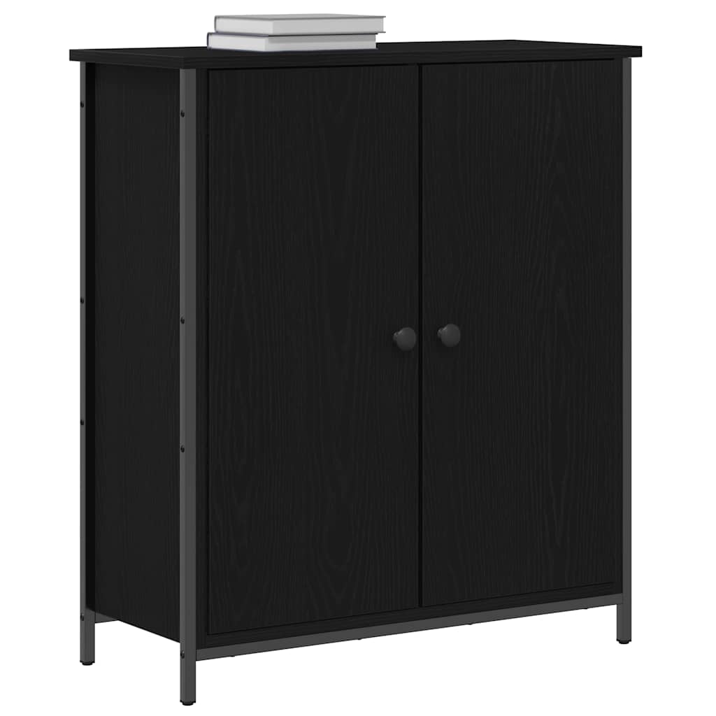 vidaXL Sideboard Black Oak 70 x 30 x 80 cm Engineered Wood