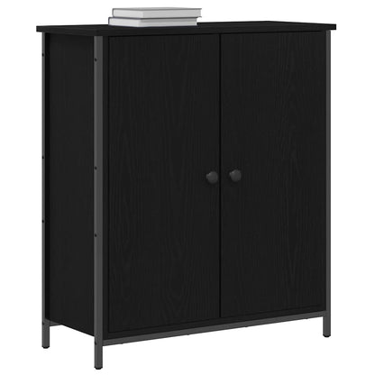 vidaXL Sideboard Black Oak 70 x 30 x 80 cm Engineered Wood