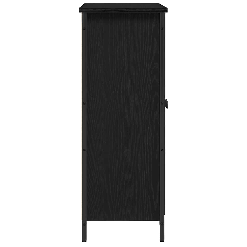 vidaXL Sideboard Black Oak 70 x 30 x 80 cm Engineered Wood