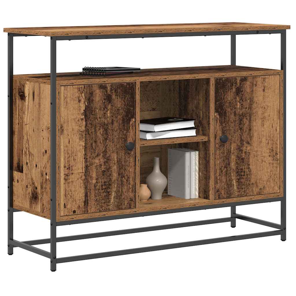 vidaXL Sideboard Old Wood 100 x 35 x 80 cm Engineered Wood