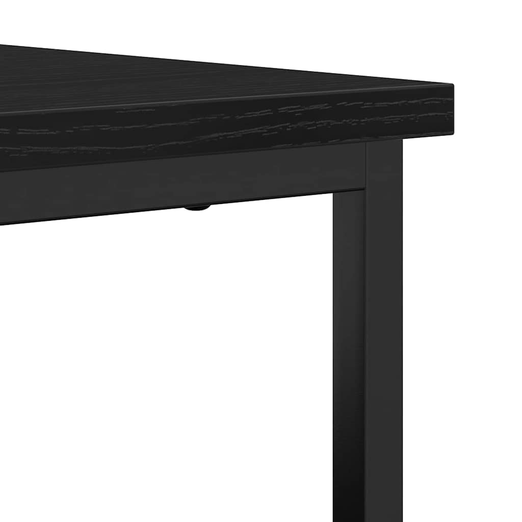 vidaXL Sideboard Black Oak 100 x 35 x 80 cm Engineered Wood