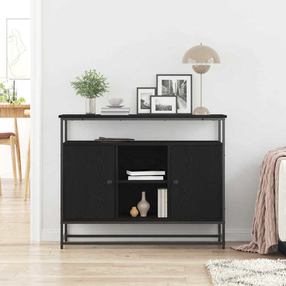 vidaXL Sideboard Black Oak 100 x 35 x 80 cm Engineered Wood