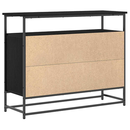 vidaXL Sideboard Black Oak 100 x 35 x 80 cm Engineered Wood