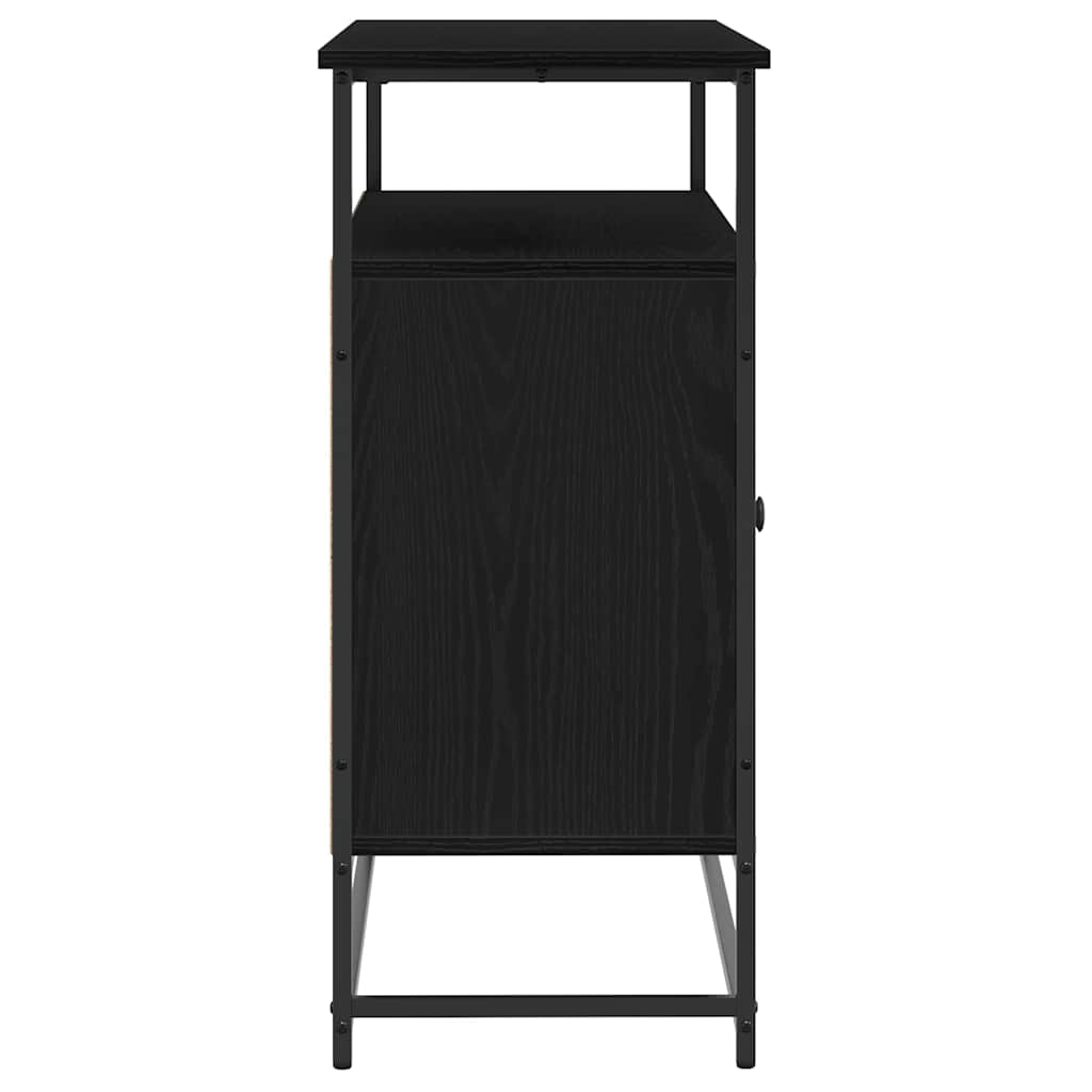 vidaXL Sideboard Black Oak 100 x 35 x 80 cm Engineered Wood