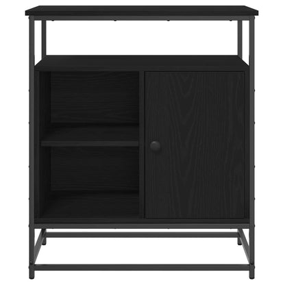 vidaXL Sideboard Black Oak 69 x 35 x 80 cm Engineered Wood