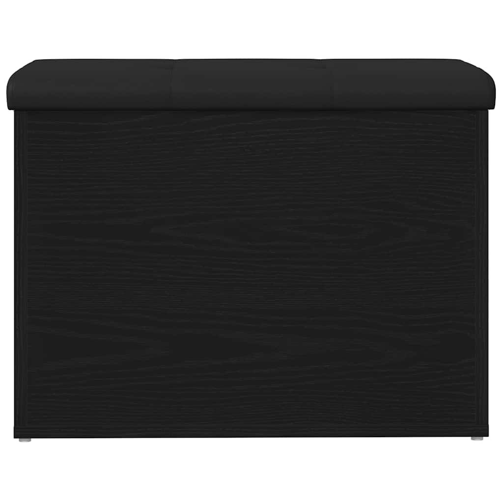 vidaXL Storage Bench Black oak 62 x 42 x 45 cm Engineered Wood