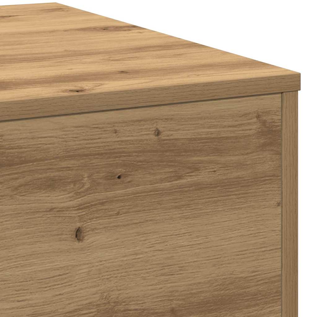 vidaXL Coffee Table Artisan Oak 55 x 55 x 31 cm