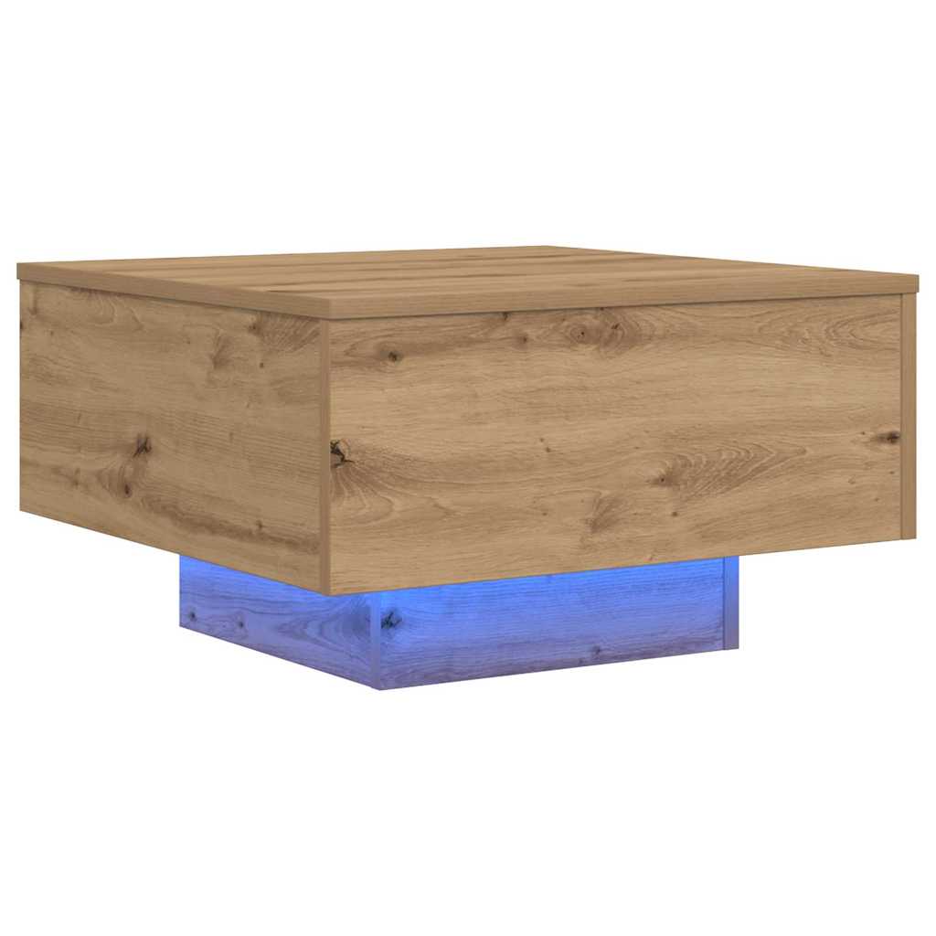 vidaXL Coffee Table Artisan Oak 55 x 55 x31 cm Engineered Wood