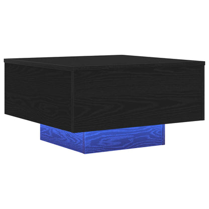 vidaXL Coffee Table Black Oak 55 x 55 x31 cm Engineered Wood