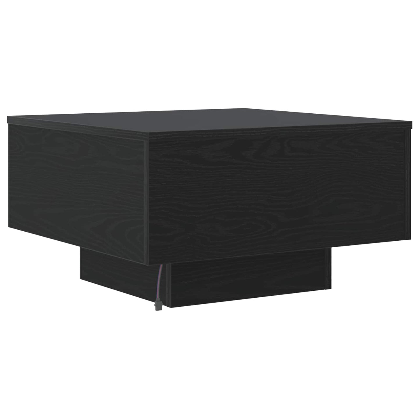 vidaXL Coffee Table Black Oak 55 x 55 x31 cm Engineered Wood