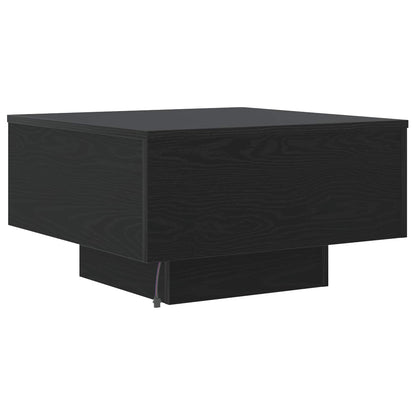 vidaXL Coffee Table Black Oak 55 x 55 x31 cm Engineered Wood