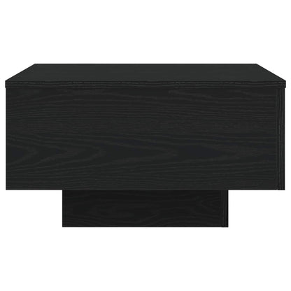 vidaXL Coffee Table Black Oak 55 x 55 x31 cm Engineered Wood