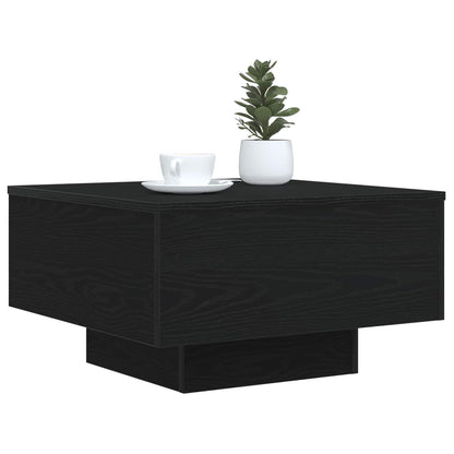 vidaXL Black Oak 55 x 55 x31 cm Engineered Wood