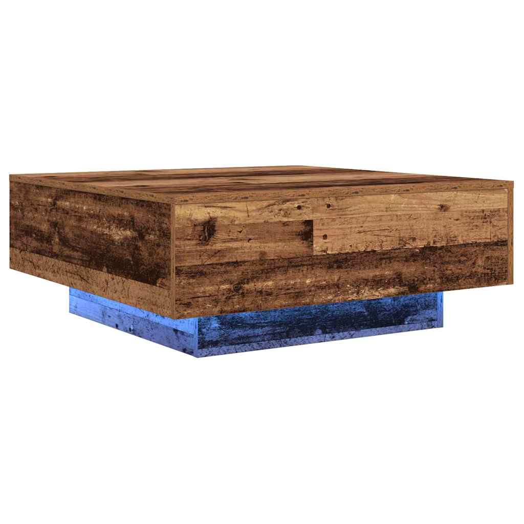 vidaXL Old Wood and Blue 80 x 80 x 31 cm Engineered Wood