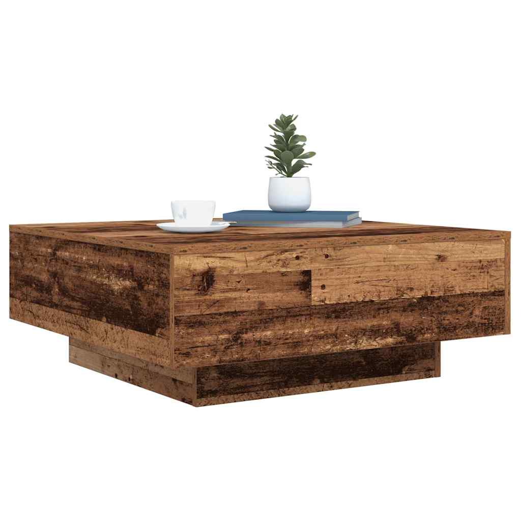 vidaXL Old Wood and Blue 80 x 80 x 31 cm Engineered Wood
