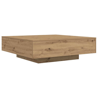 vidaXL Coffee Table with LED Strip Lights Artisan Oak Engineered Wood