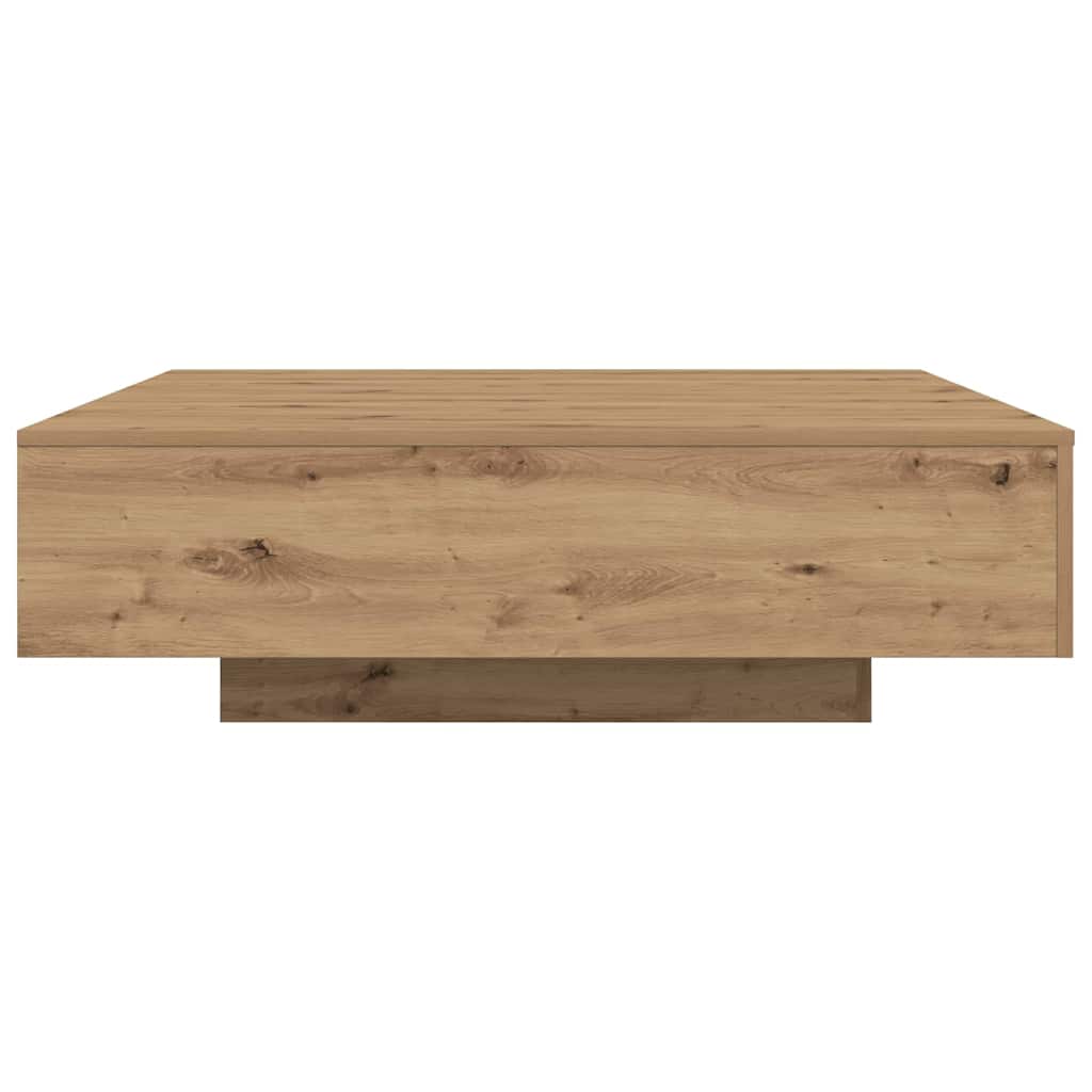 vidaXL Coffee Table with LED Strip Lights Artisan Oak Engineered Wood