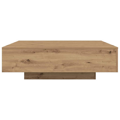 vidaXL Coffee Table with LED Strip Lights Artisan Oak Engineered Wood