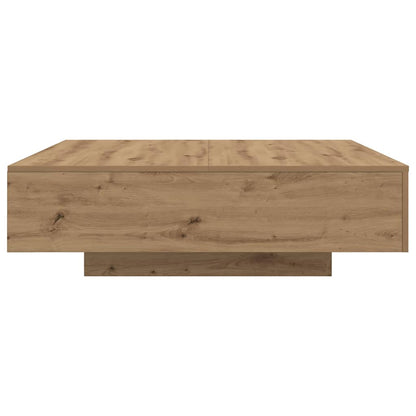 vidaXL Coffee Table with LED Strip Lights Artisan Oak Engineered Wood
