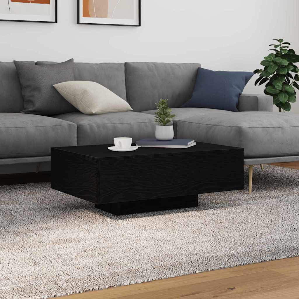 vidaXL Black Oak 85 x 55 x 31 cm Engineered Wood