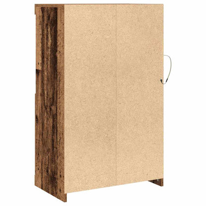 vidaXL LED Sideboard Old Wood 60.5 x 37 x 100 cm Engineered Wood