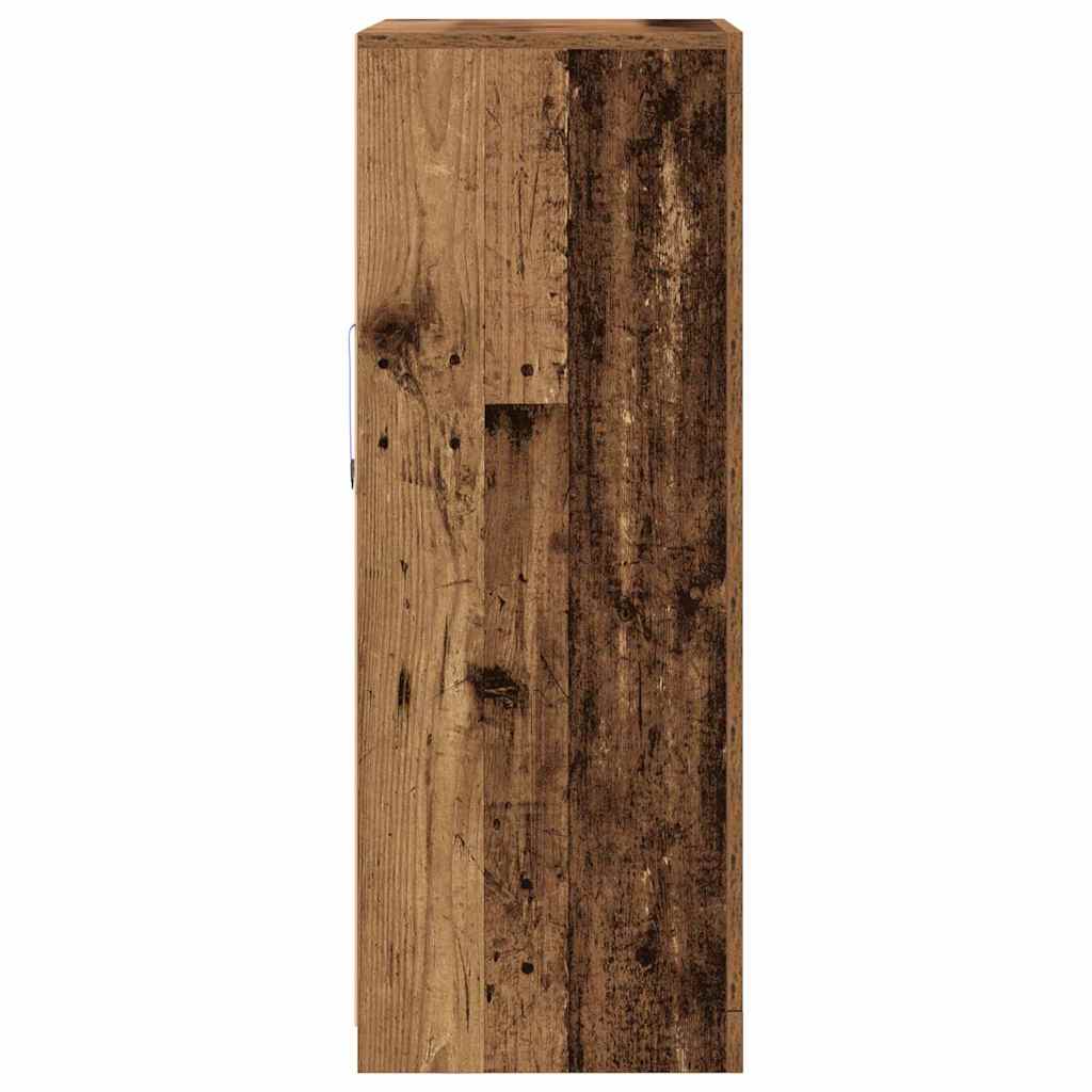 vidaXL LED Sideboard Old Wood 60.5 x 37 x 100 cm Engineered Wood