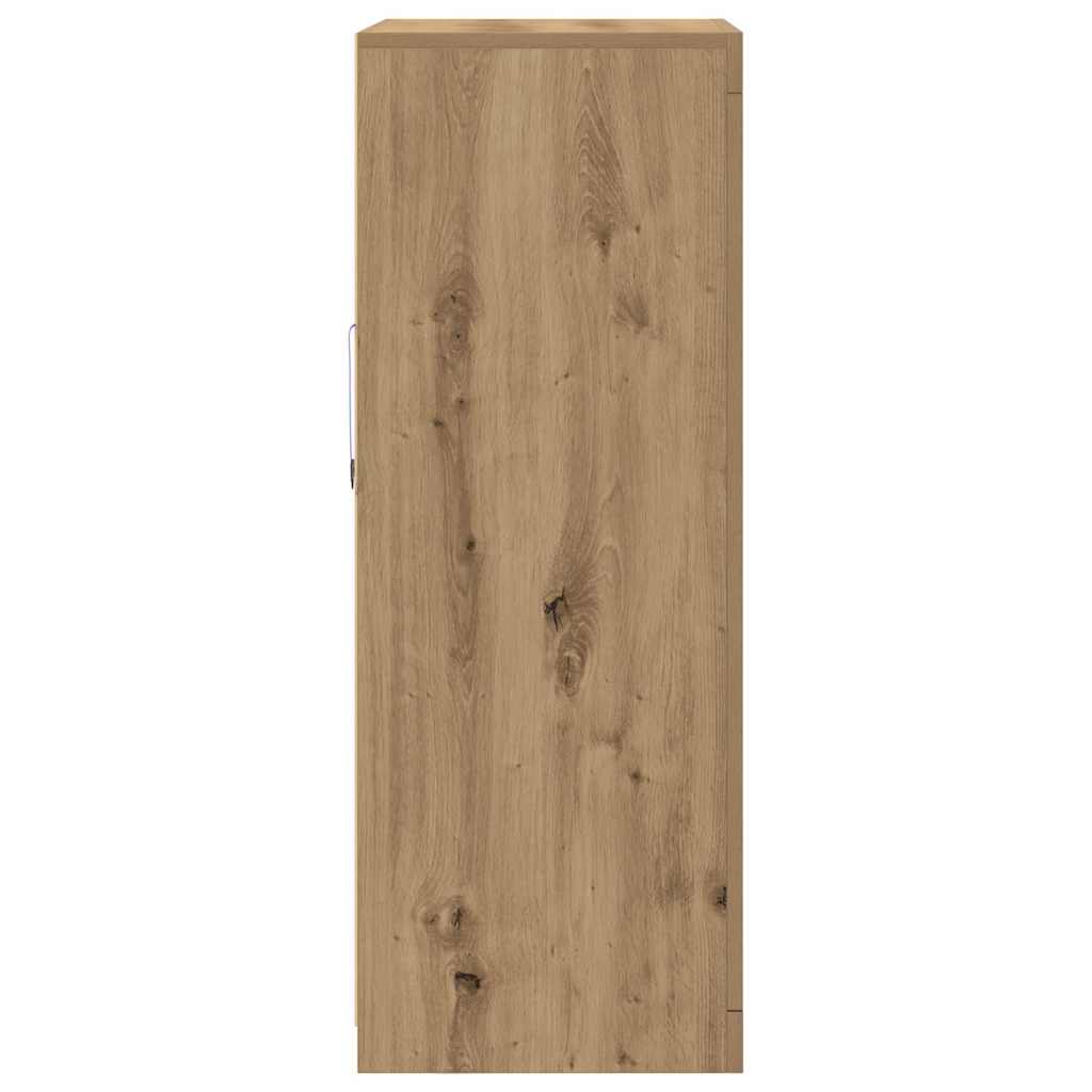 vidaXL LED Sideboard 60.5 x 37 x 100 cm Engineered Wood Artisan Oak