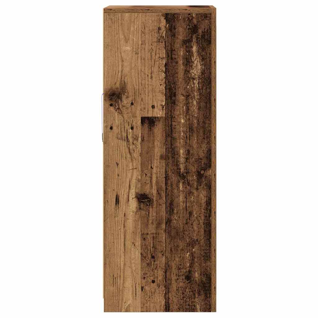 vidaXL LED Sideboard Brown 41 x 37 x 100 cm Engineered Wood