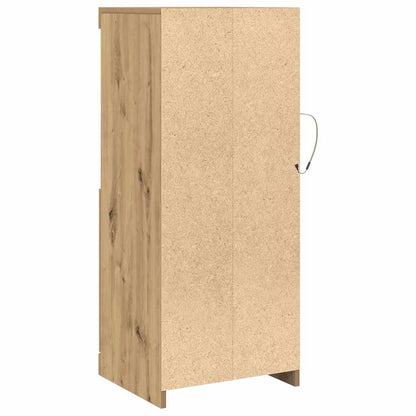 vidaXL LED Sideboard Brown 41 x 37 x 100 cm Engineered Wood