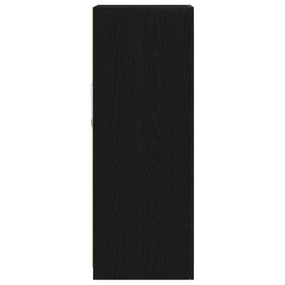 vidaXL LED Sideboard Black 41 x 37 x 100 cm Engineered Wood