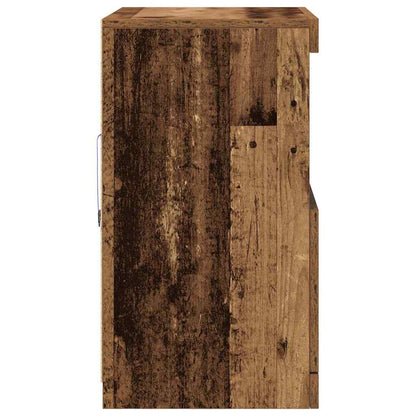 vidaXL LED Sideboard Brown 60.5 x 37 x 67 cm Engineered Wood