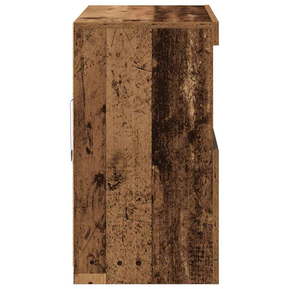 vidaXL LED Sideboard Brown 81 x 37 x 66.5 cm Engineered Wood