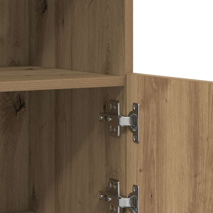 vidaXL LED Sideboard Brown 81 x 37 x 66.5 cm Engineered Wood