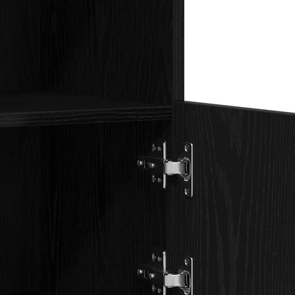 vidaXL LED Sideboard Black 81 x 37 x 66.5 cm Engineered Wood
