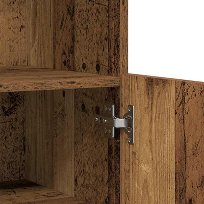 vidaXL LED Sideboard Brown 60 x 37 x 100 cm Engineered Wood