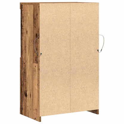vidaXL LED Sideboard Brown 60 x 37 x 100 cm Engineered Wood