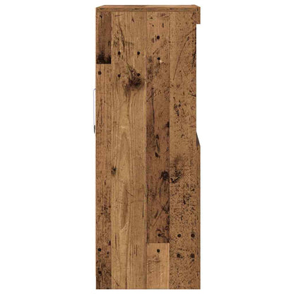 vidaXL LED Sideboard Brown 60 x 37 x 100 cm Engineered Wood
