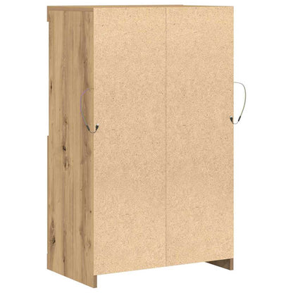 vidaXL LED Sideboard Brown 60 x 37 x 100 cm Engineered Wood