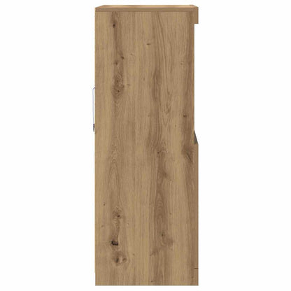 vidaXL LED Sideboard Brown 60 x 37 x 100 cm Engineered Wood