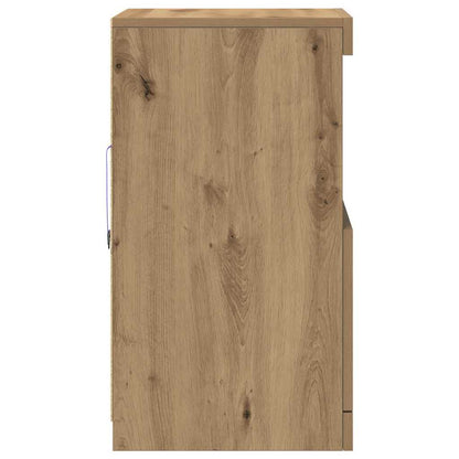 vidaXL LED Sideboard Artisan Oak 41 x 37 x 67 cm Engineered Wood