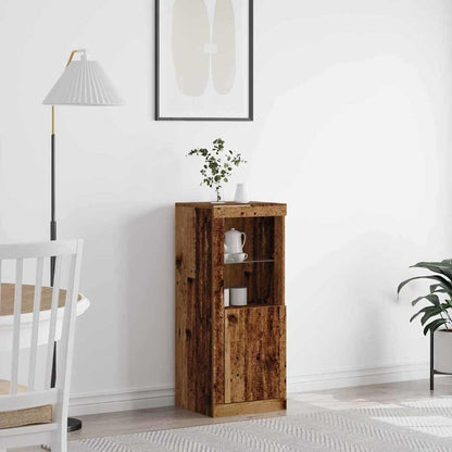vidaXL LED Sideboard Old Wood 41 x 37 x 100 cm Engineered Wood