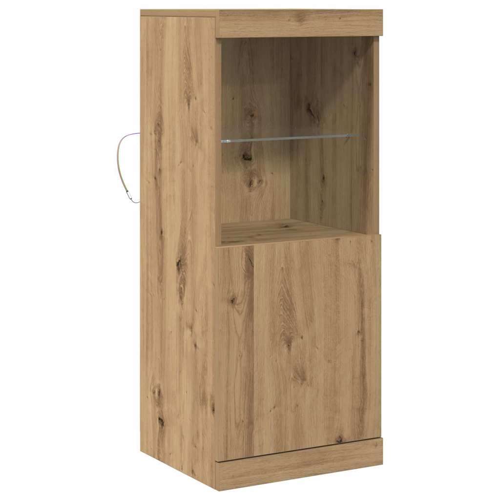 vidaXL LED Sideboard Artisan Oak 41 x 37 x 100 cm Engineered Wood