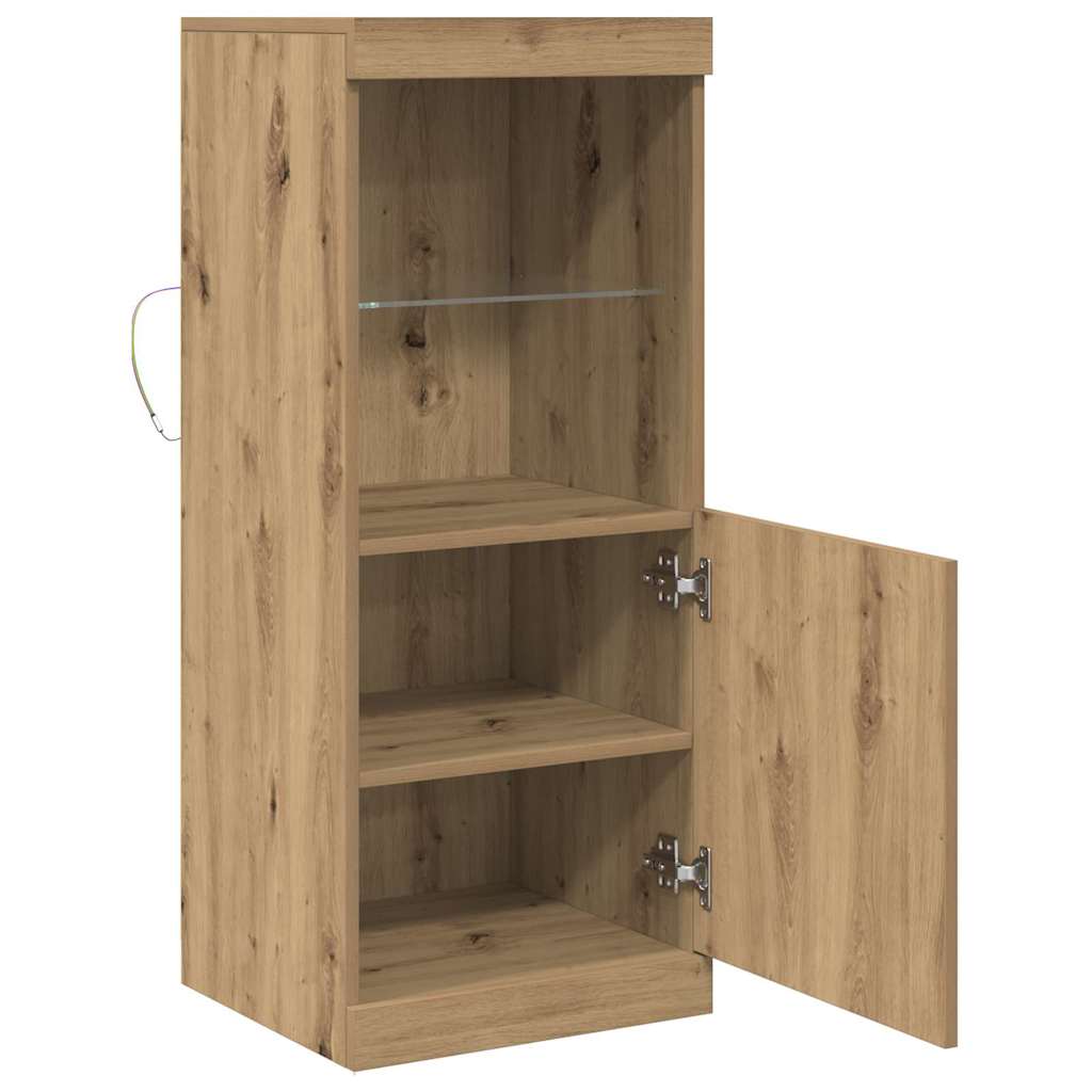 vidaXL LED Sideboard Artisan Oak 41 x 37 x 100 cm Engineered Wood