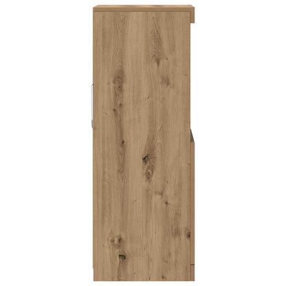 vidaXL LED Sideboard Artisan Oak 41 x 37 x 100 cm Engineered Wood