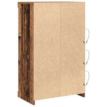 vidaXL LED Sideboard Old Wood 60.5 x 37 x 100 cm Engineered Wood